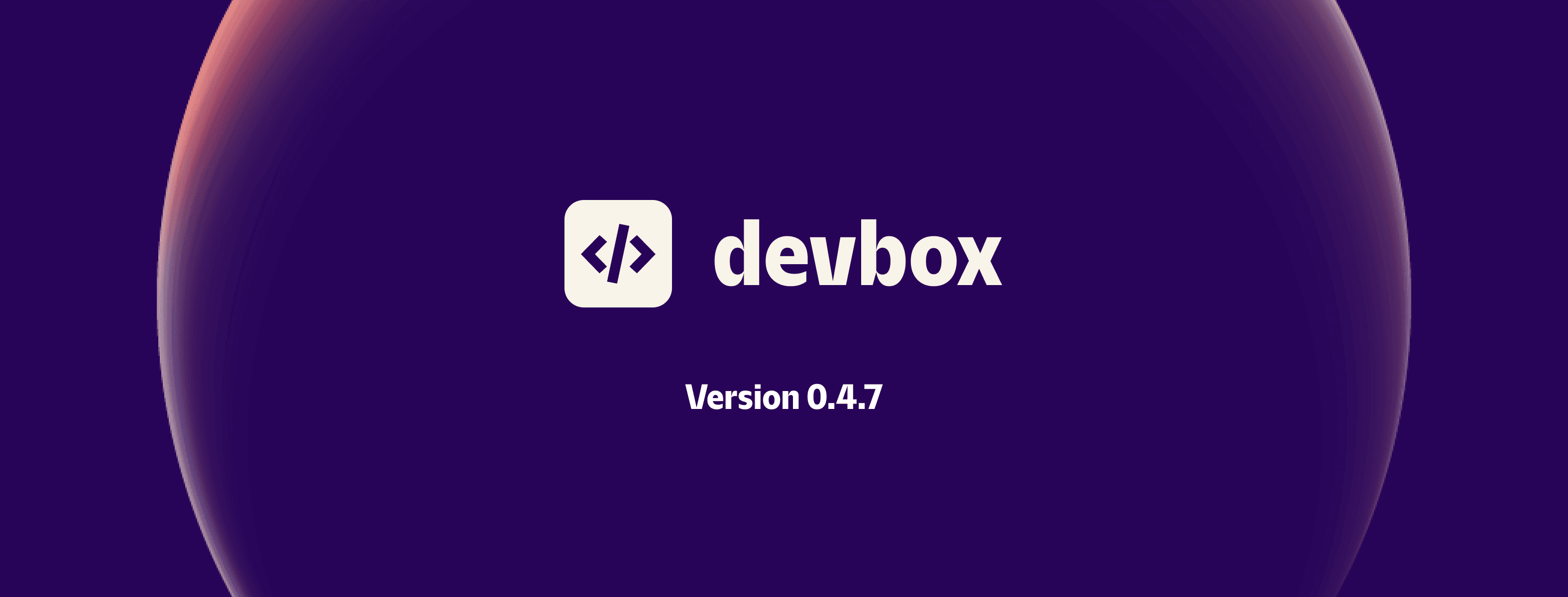 devbox logo with version 0.4.7